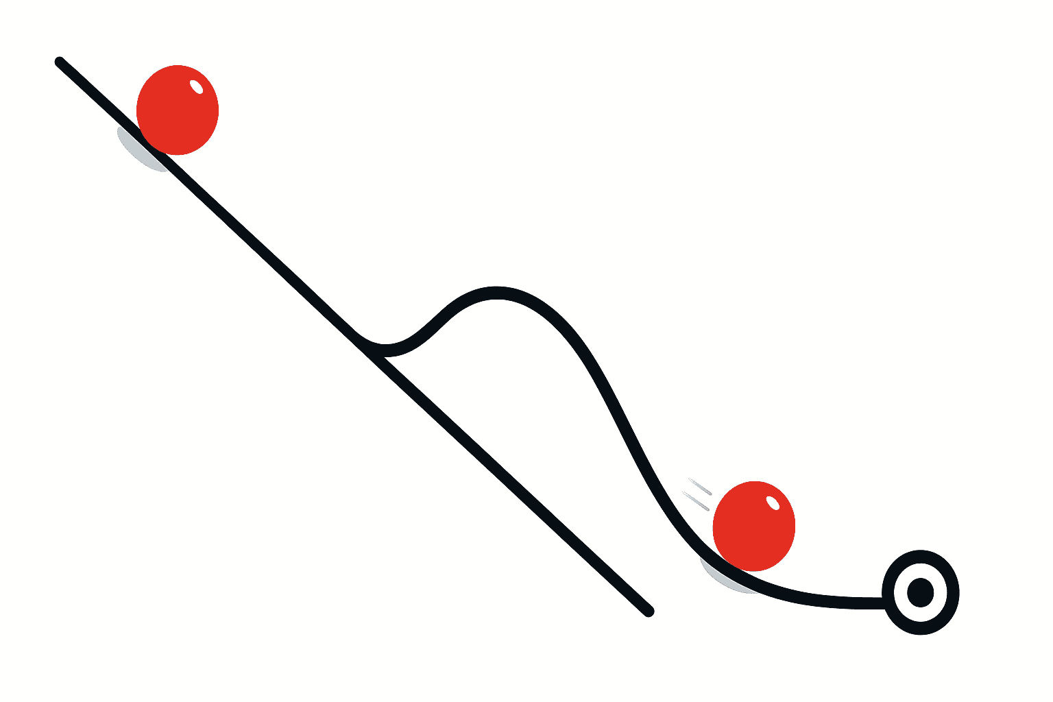 The Curve That Beats a Straight Line